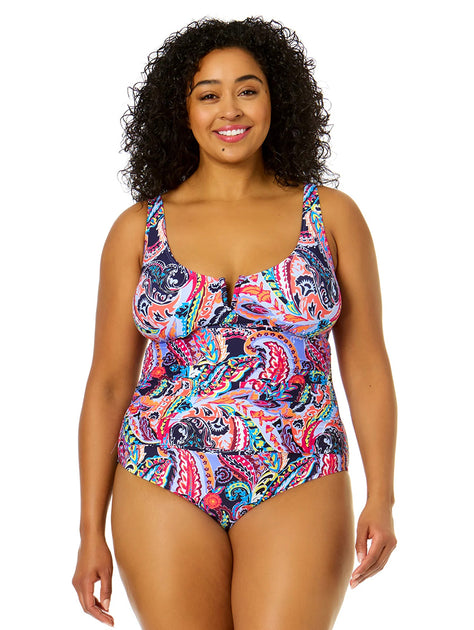 Fuller Bust Swimsuit One Piece Bathing Suit, Underwire Swimsuits