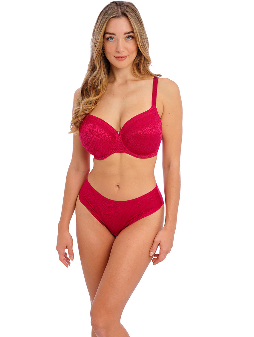 Berlei Women's Embrace Side Support Bra, Red (Fig), 34C at