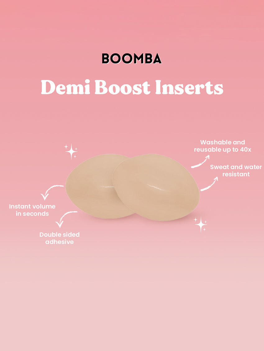 Boomba Demi Boost Inserts Medium/Beige – Cream Lingerie