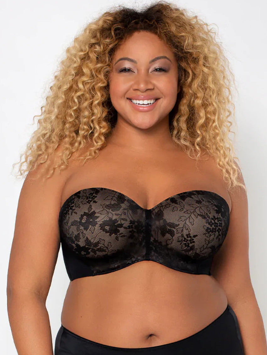Curvy Couture Strapless Convertible Push-Up Bra