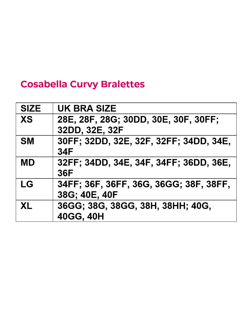 Cosabella Never Say Never Super Curvy Plungie Longline Bralette in