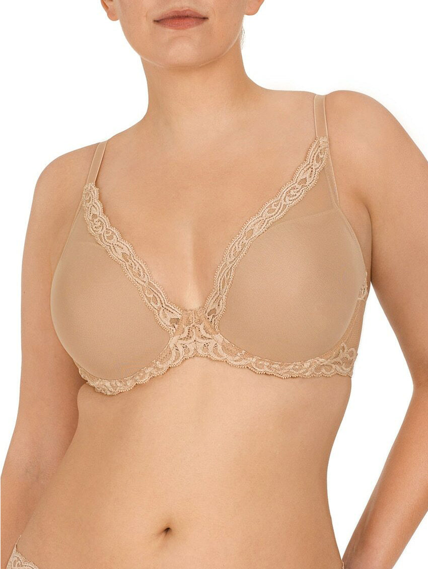 Natori Women Feathers Contour Plunge Bra (Baby Blue/White, 32DD) :  : Clothing, Shoes & Accessories