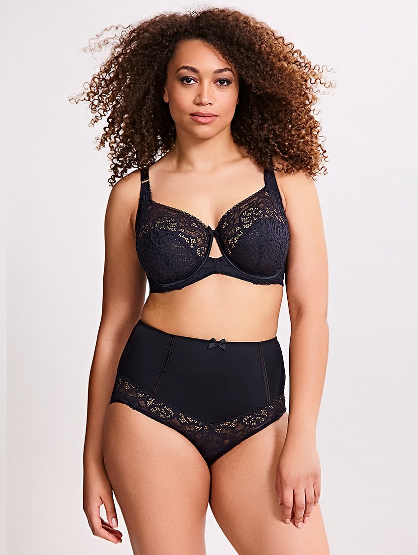 Panache Lingerie - Feel fabulous in Estel by Sculptresse! 🖤 Ornate pattern  🖤 Full cup style 🖤 Keyhole detailing 🖤 Lined bottom cups 🖤 Stretch lace  top cups 🖤 Plush backing for