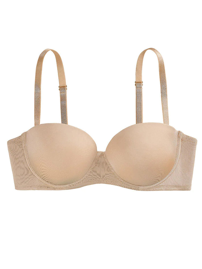 Topshop supersoft double strap bra in lilac - ShopStyle