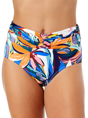 Anne Cole Shirred Waist Swim Bottom