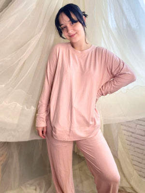 Sanctuary Oversized Long Sleeve Pullover PJ Set