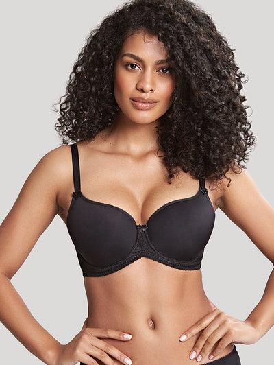 32G Bra Size in H Cup Sizes Black Keyhole Detail and Support