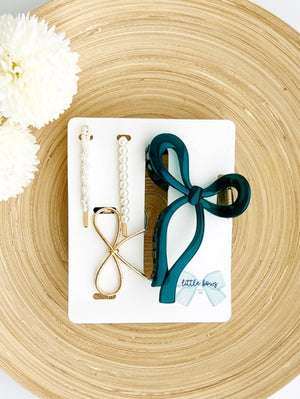 Tiny Gift Society Bow Hair Accessory Set