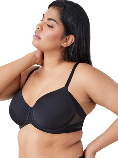 Cacique Black Full Coverage Bra 40ddd Back Comfortable Solid Satin Size  undefined - $25 - From Beth Ann