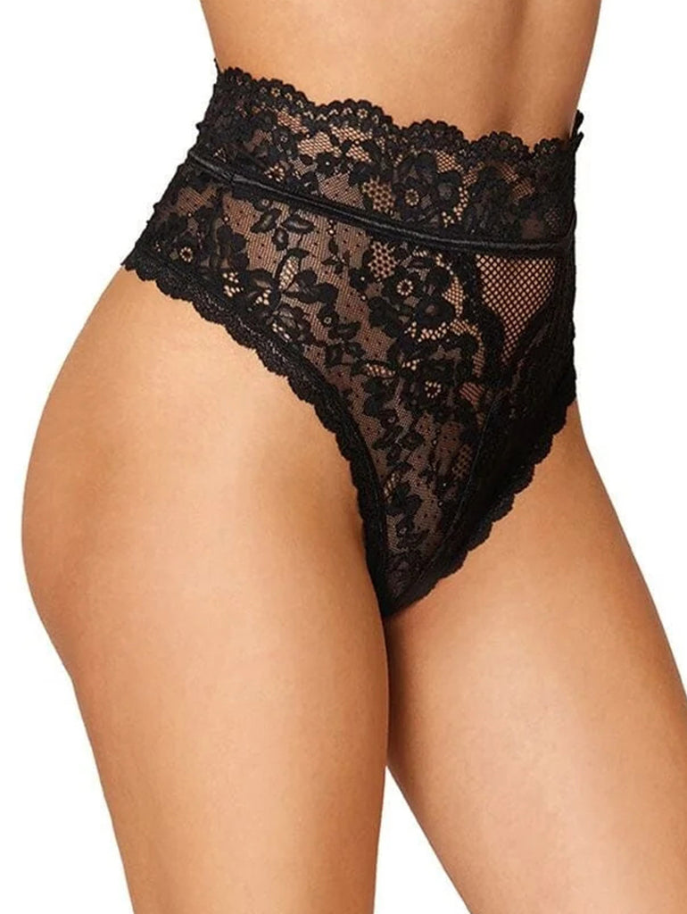  2023 Womens Lace Panties Sexy Underwear For Women Mesh Panties  High Waist Briefs G String Thongs Knickers Cotton Panties Black : Clothing,  Shoes & Jewelry