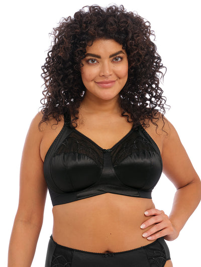 Cacique RN118641 Black Wireless Lightly Lined Bra Size 46C NEW! $46.95