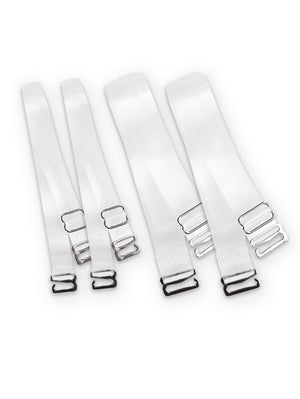 Buy Pair of Clear Transparent Bra Straps 2 Widths Invisible