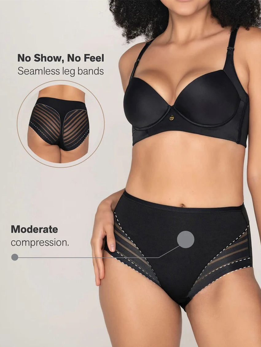 Leonisa All Lace Hiphugger Underwear for Women - No Show Effect Panties  Black : : Clothing, Shoes & Accessories